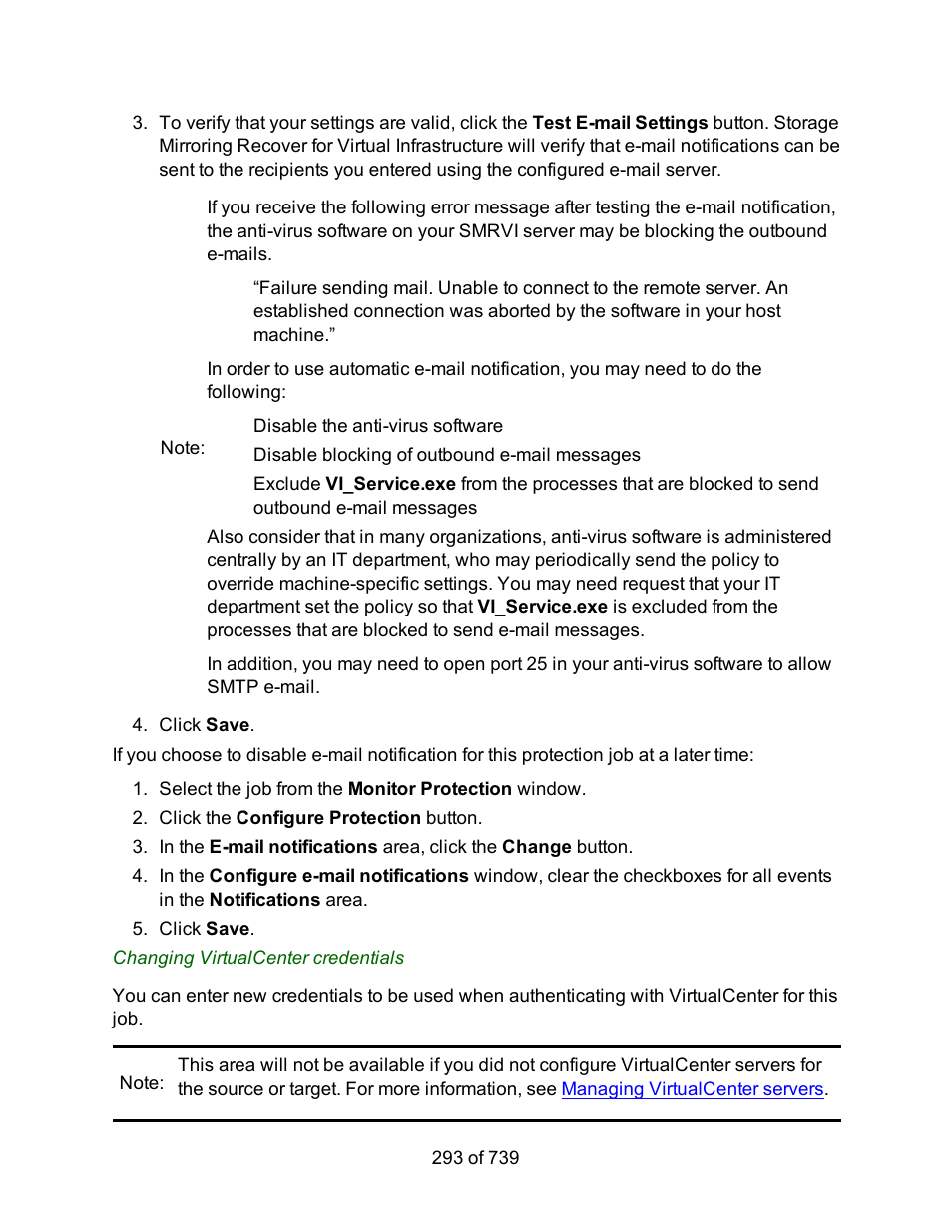 HP Storage Mirroring Software User Manual | Page 295 / 741