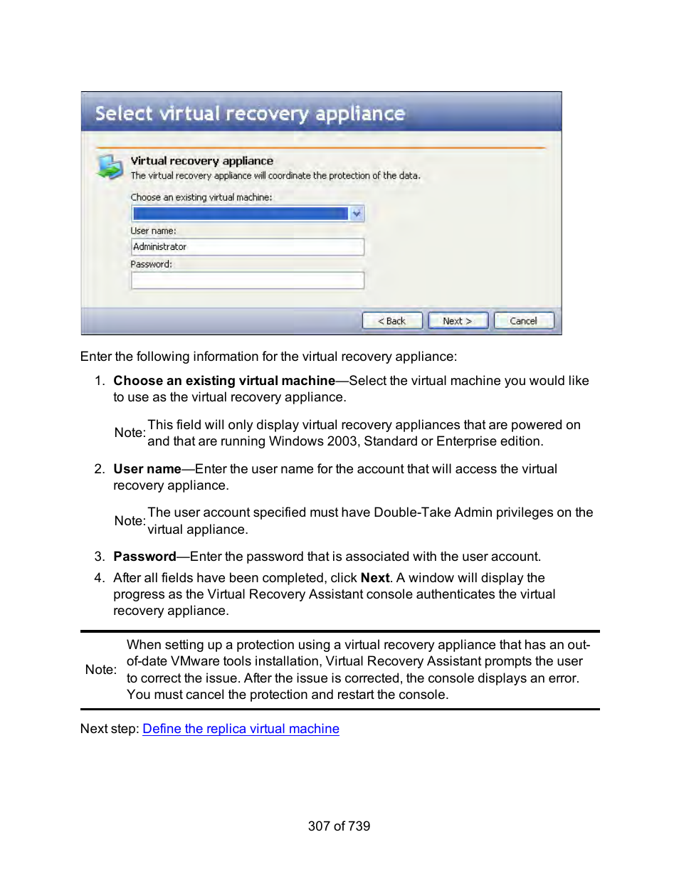 HP Storage Mirroring Software User Manual | Page 309 / 741