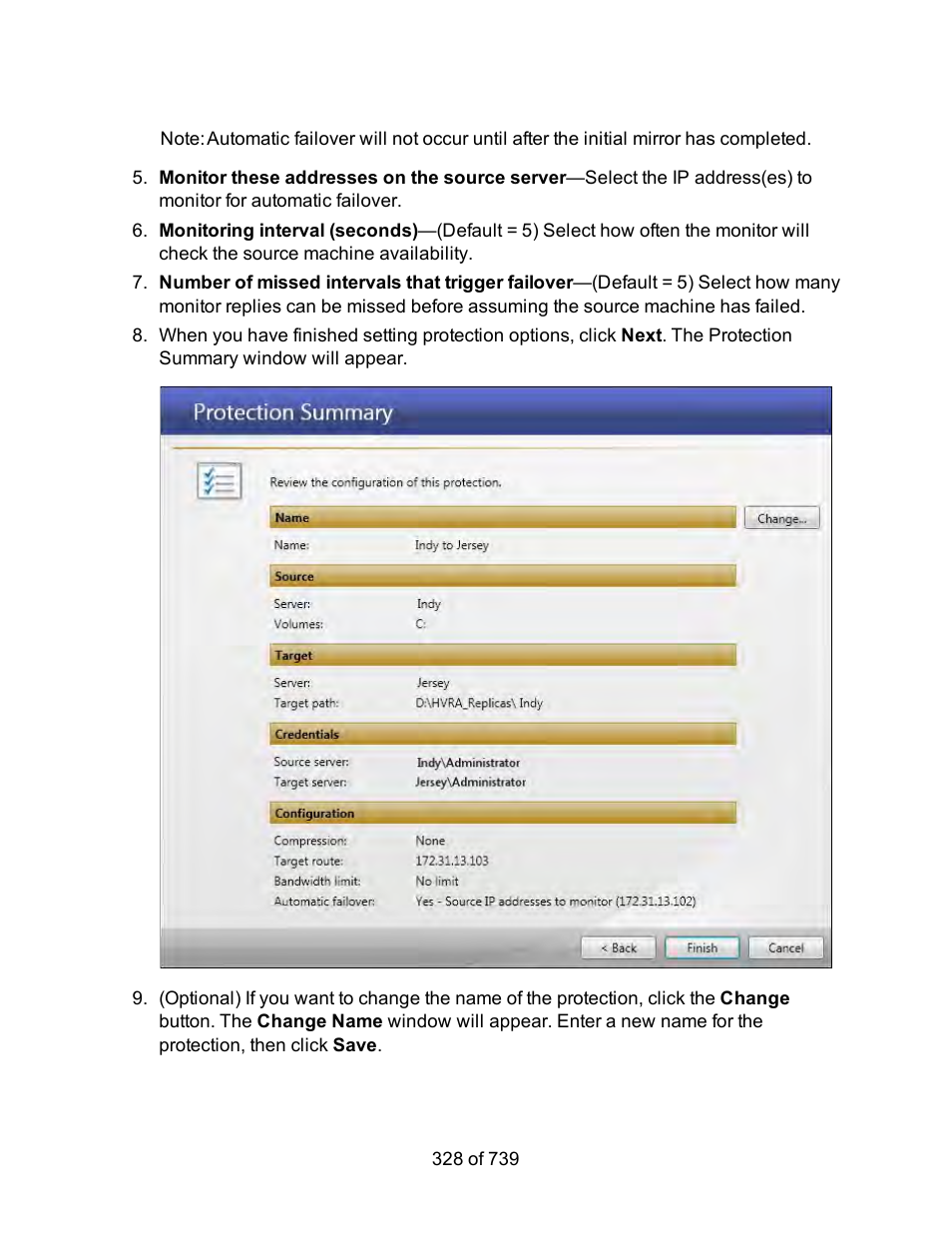 HP Storage Mirroring Software User Manual | Page 330 / 741