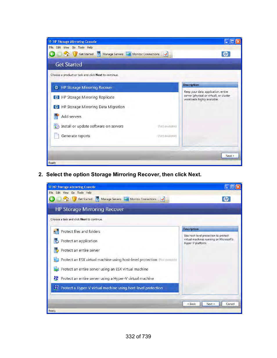 HP Storage Mirroring Software User Manual | Page 334 / 741