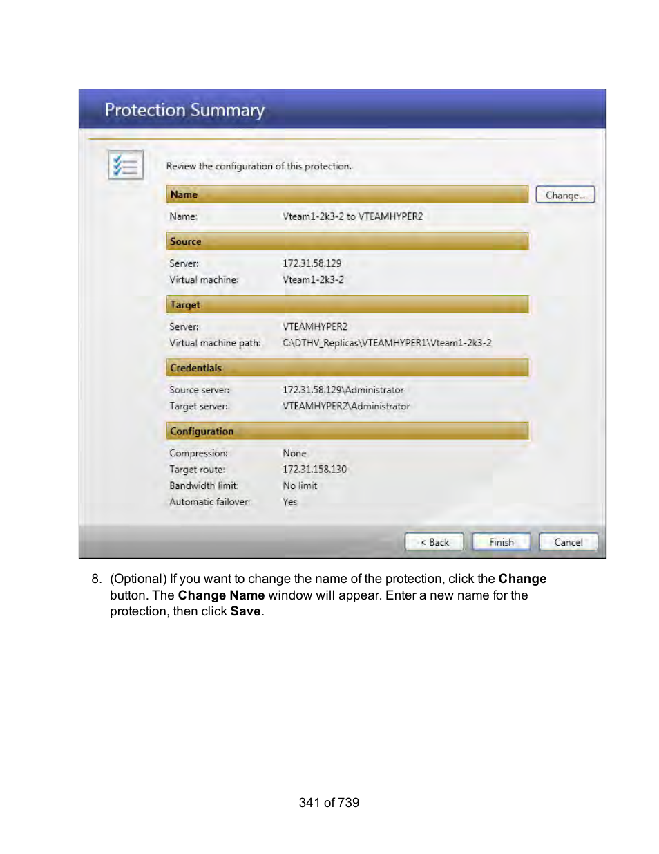 HP Storage Mirroring Software User Manual | Page 343 / 741