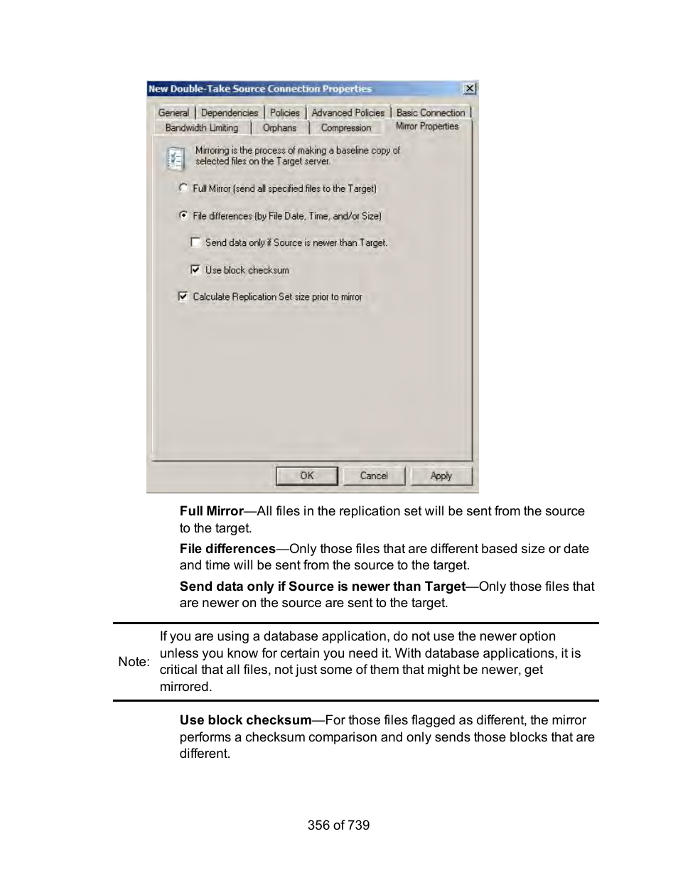 HP Storage Mirroring Software User Manual | Page 358 / 741