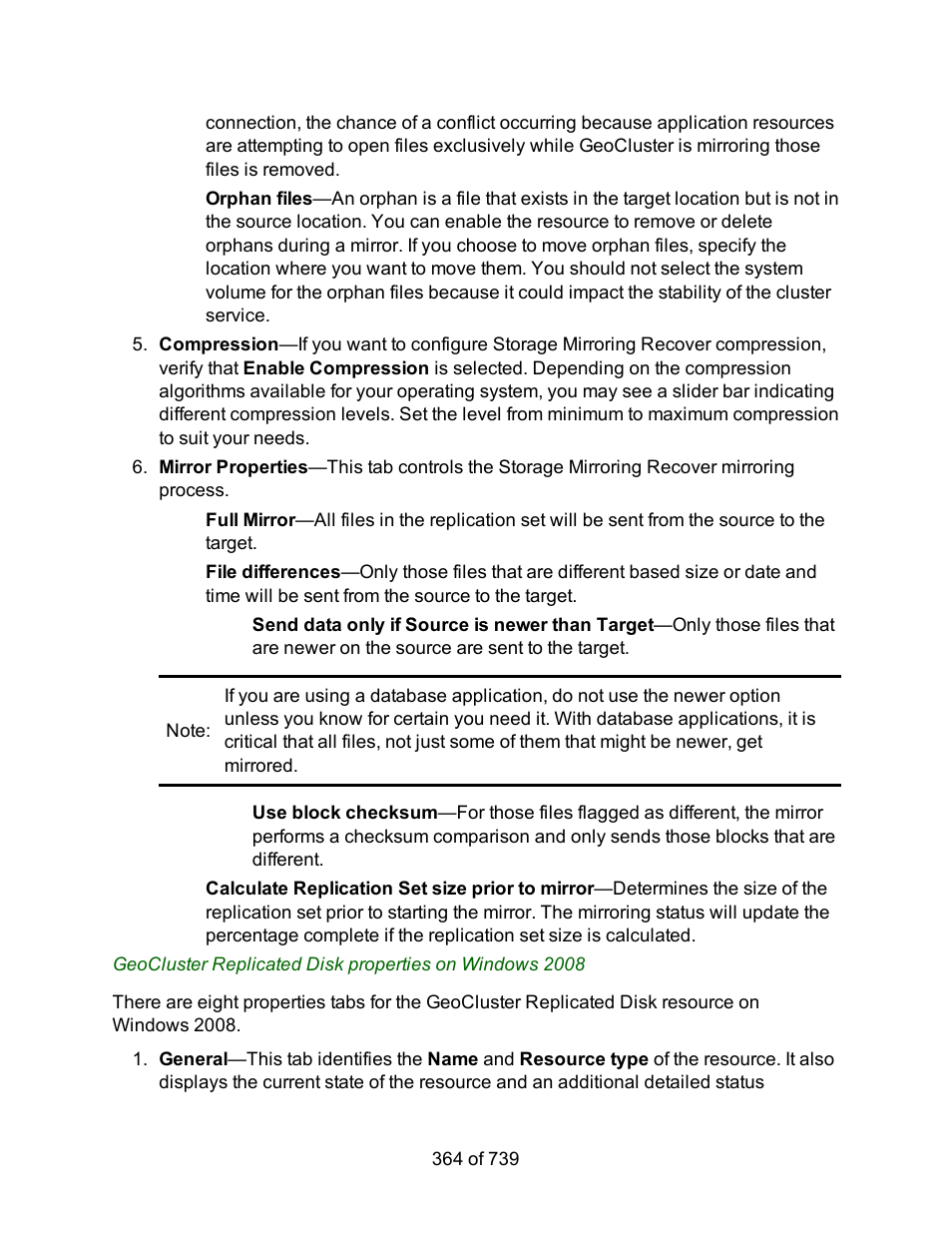 HP Storage Mirroring Software User Manual | Page 366 / 741