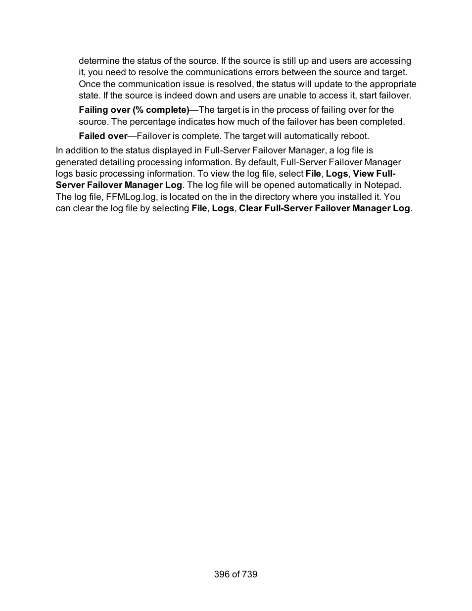 HP Storage Mirroring Software User Manual | Page 398 / 741