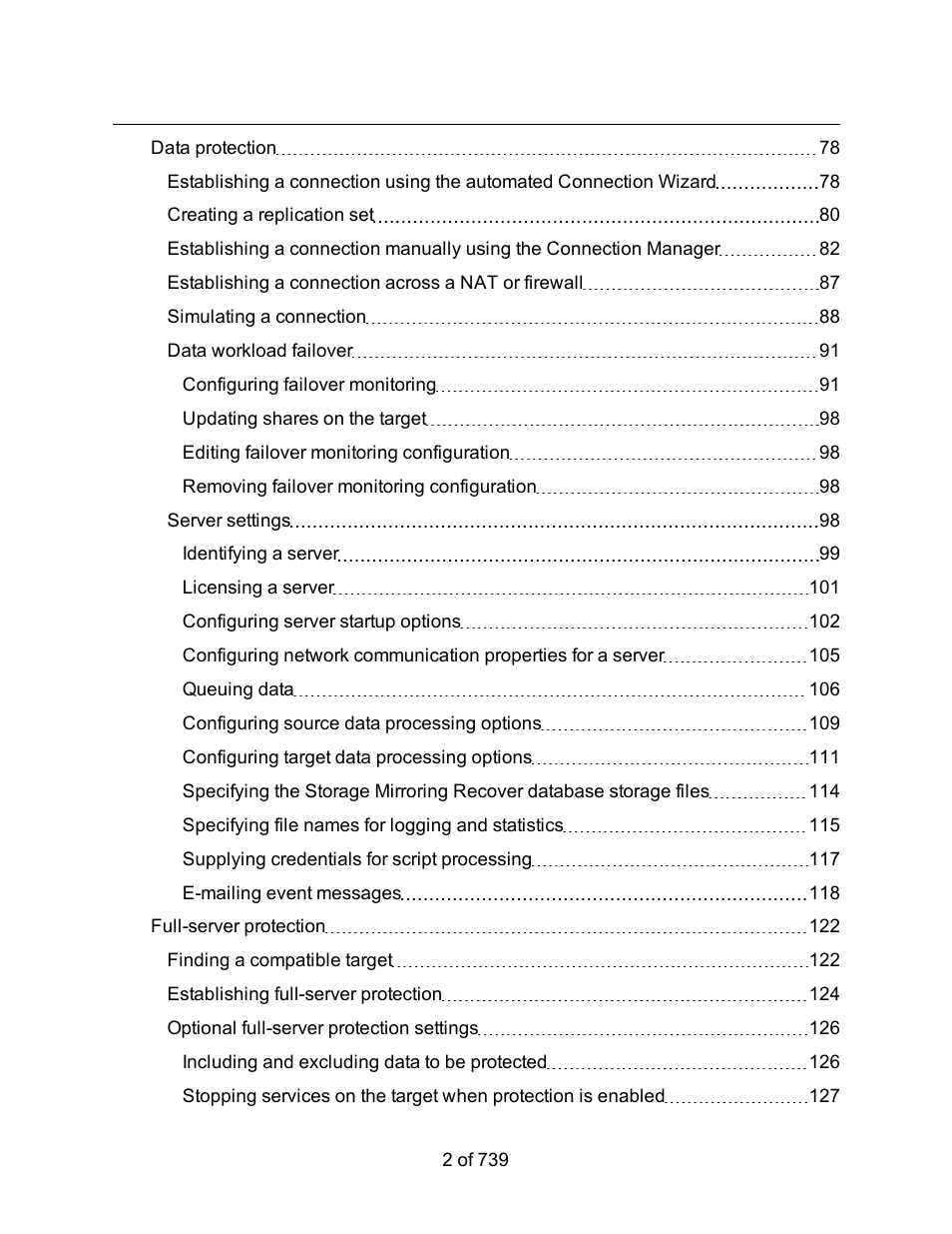 HP Storage Mirroring Software User Manual | Page 4 / 741