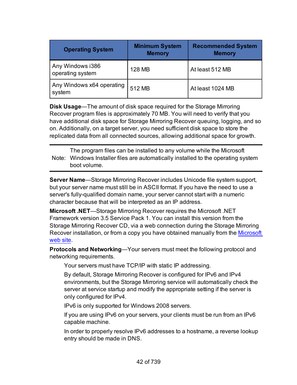 HP Storage Mirroring Software User Manual | Page 44 / 741