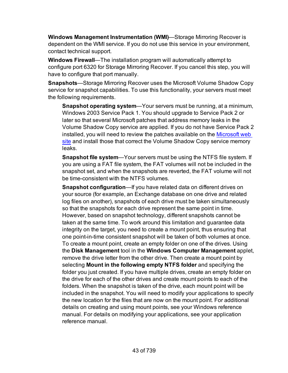 HP Storage Mirroring Software User Manual | Page 45 / 741