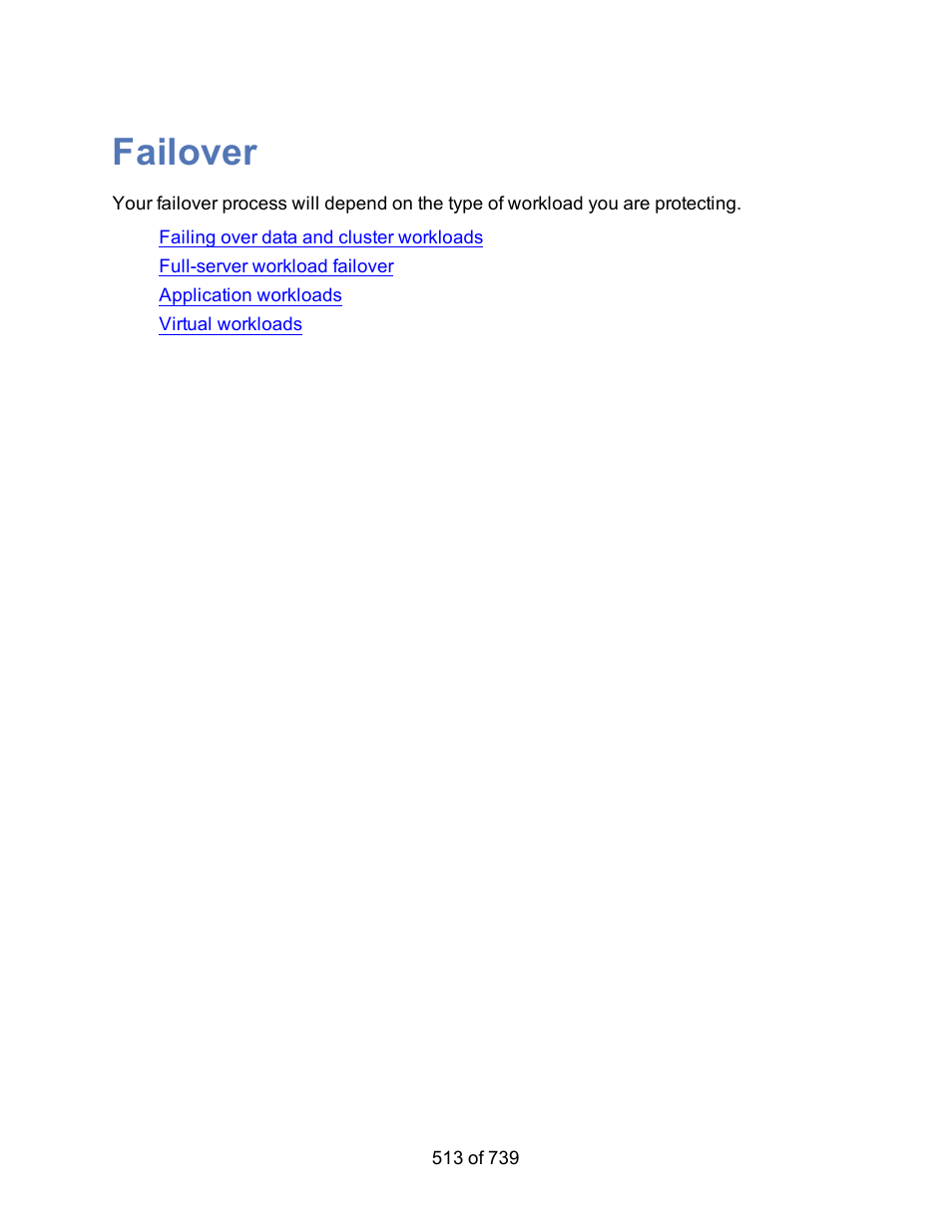 Failover | HP Storage Mirroring Software User Manual | Page 515 / 741