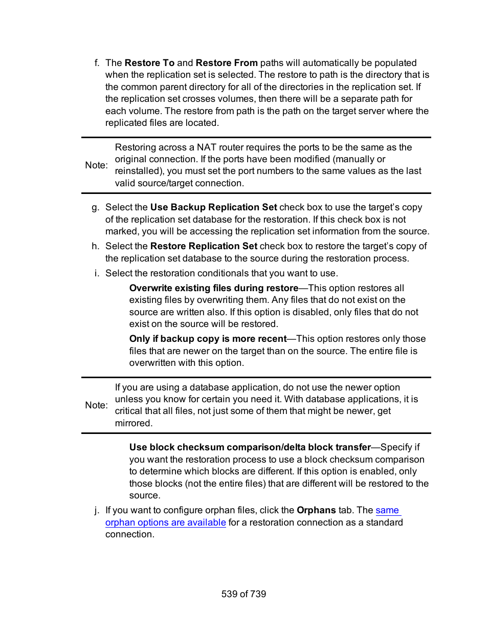 HP Storage Mirroring Software User Manual | Page 541 / 741