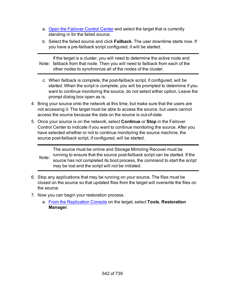 HP Storage Mirroring Software User Manual | Page 544 / 741