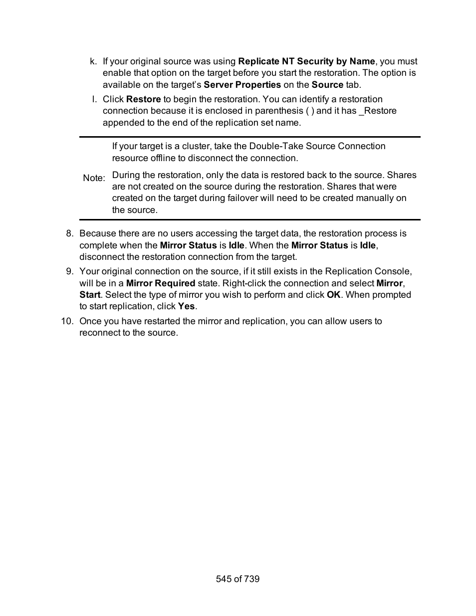 HP Storage Mirroring Software User Manual | Page 547 / 741