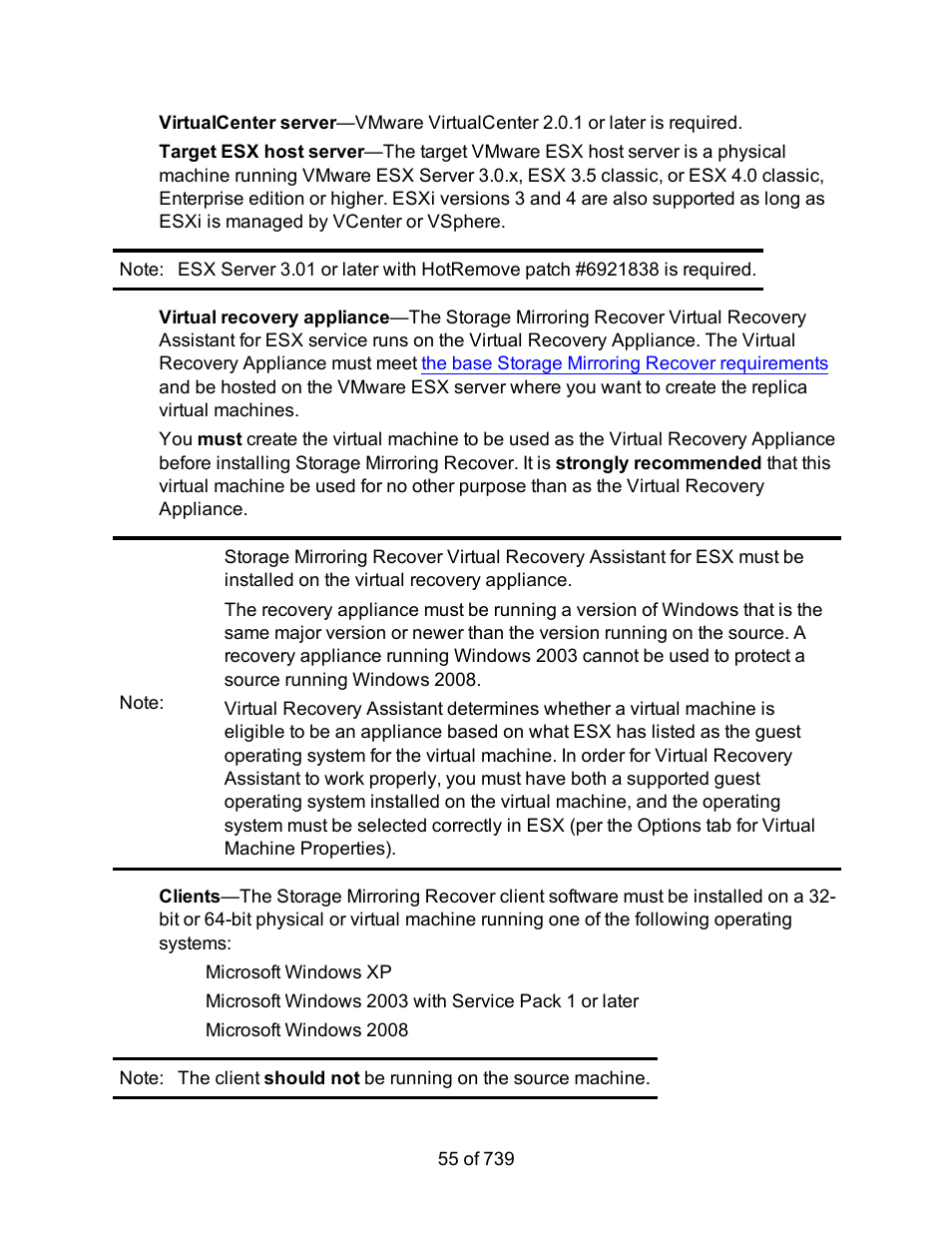 Microsoft windows xp | HP Storage Mirroring Software User Manual | Page 57 / 741