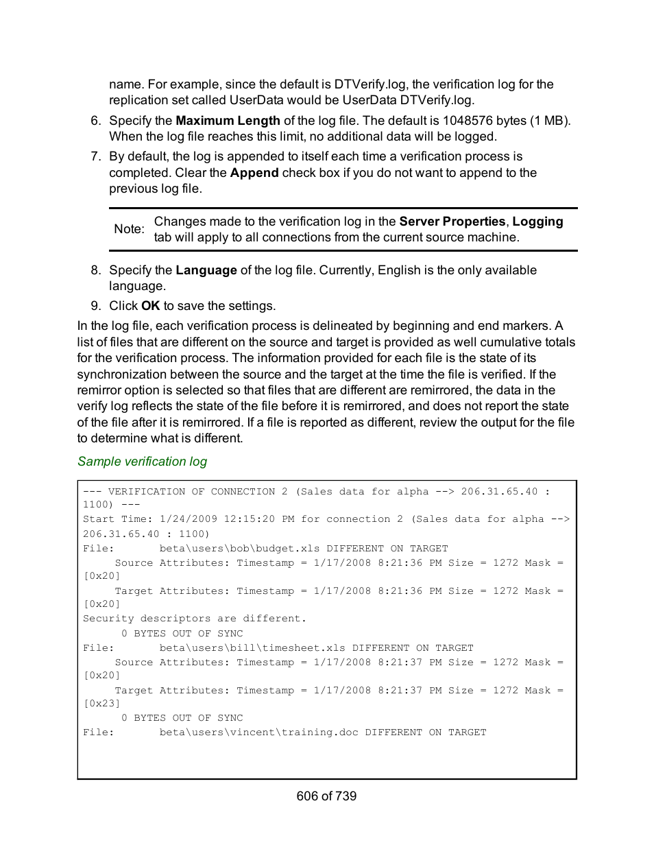 HP Storage Mirroring Software User Manual | Page 608 / 741