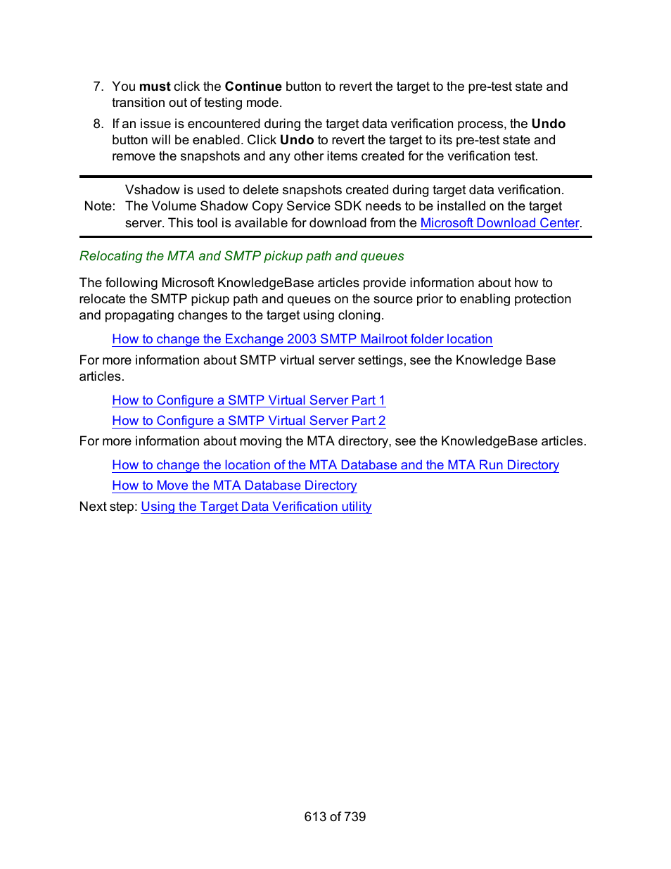 HP Storage Mirroring Software User Manual | Page 615 / 741