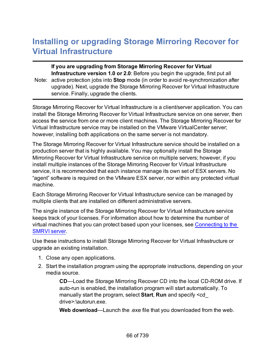 HP Storage Mirroring Software User Manual | Page 68 / 741