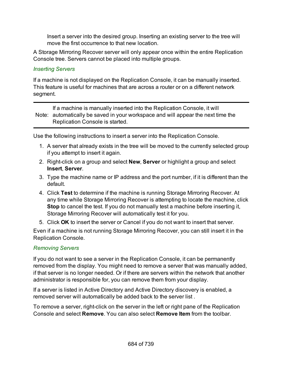 Manually insert | HP Storage Mirroring Software User Manual | Page 686 / 741