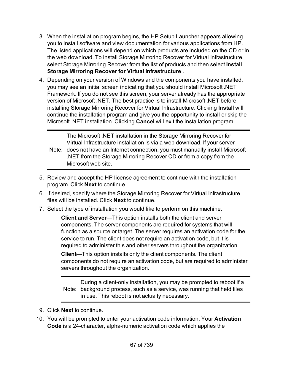 HP Storage Mirroring Software User Manual | Page 69 / 741