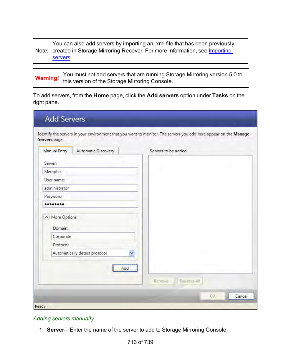 HP Storage Mirroring Software User Manual | Page 715 / 741