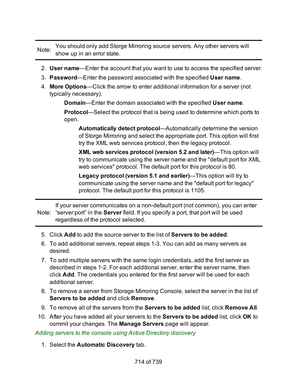 HP Storage Mirroring Software User Manual | Page 716 / 741