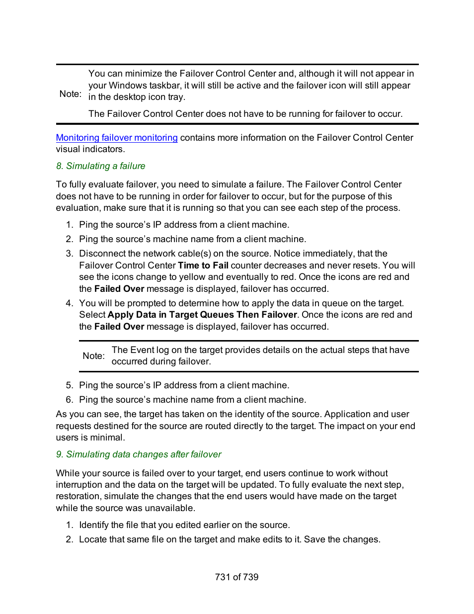 HP Storage Mirroring Software User Manual | Page 733 / 741