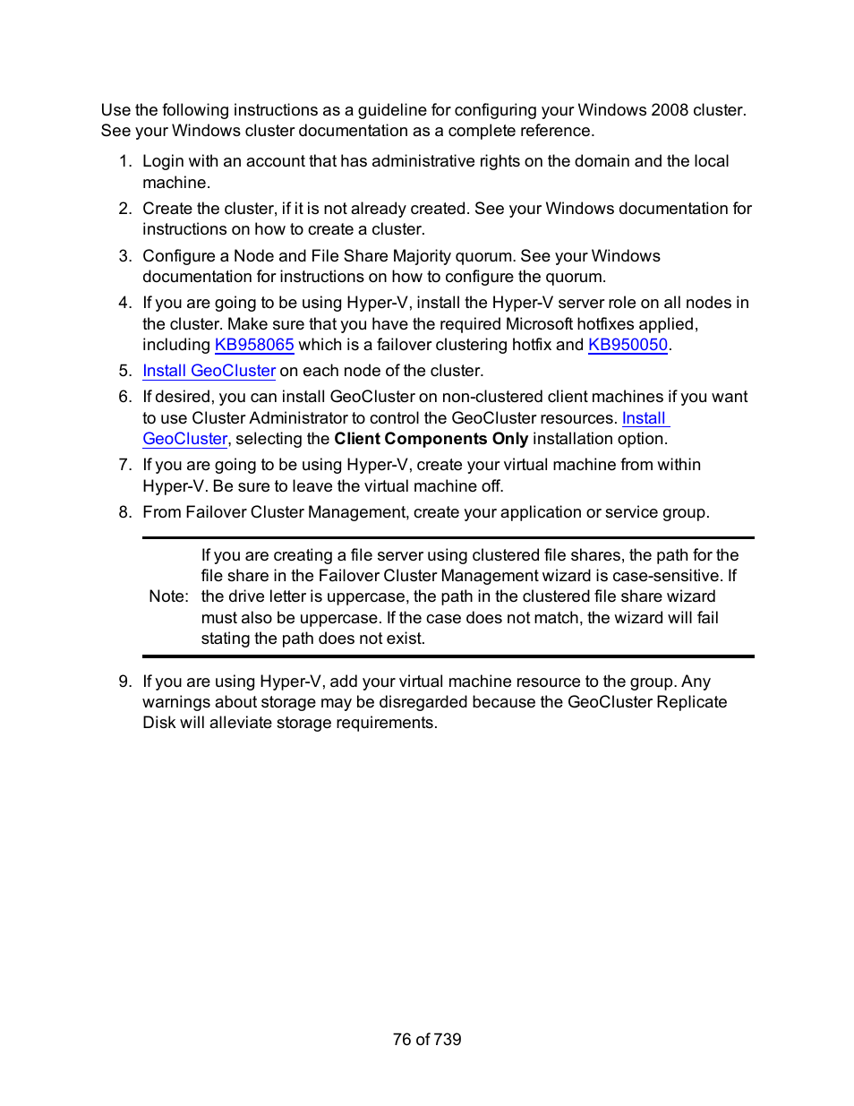 HP Storage Mirroring Software User Manual | Page 78 / 741