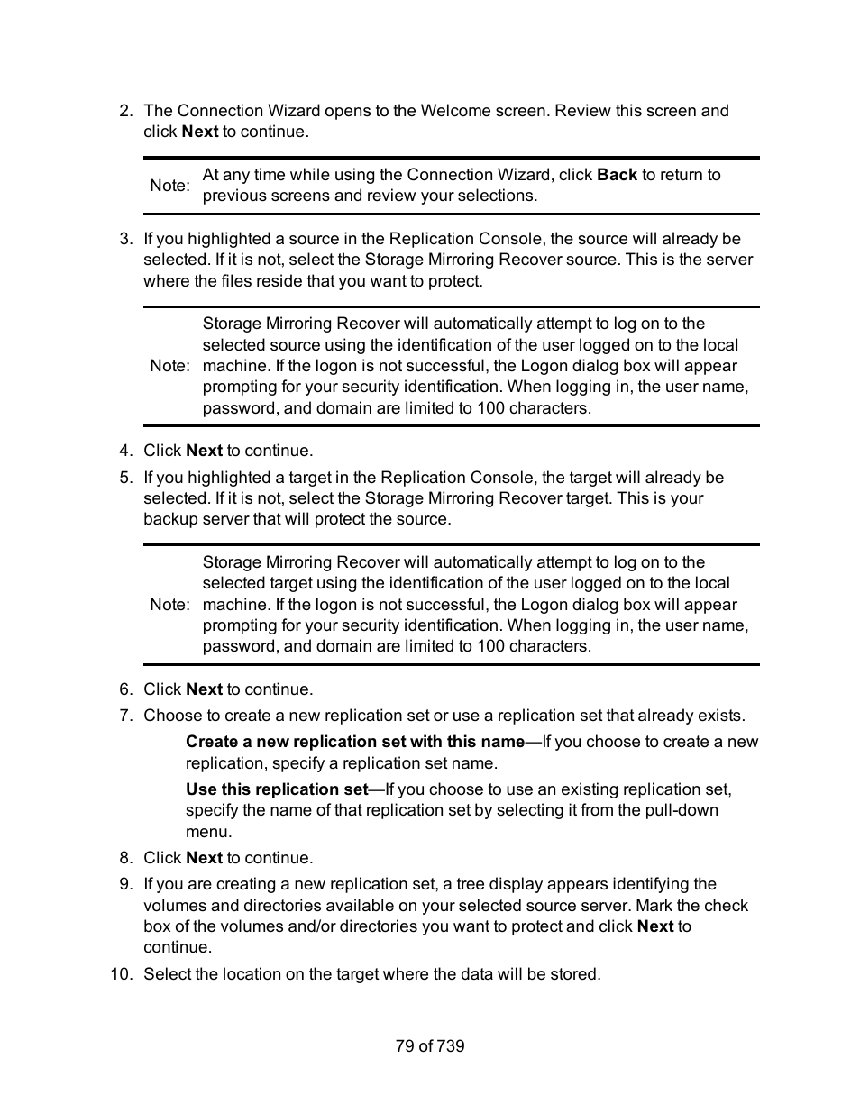 HP Storage Mirroring Software User Manual | Page 81 / 741