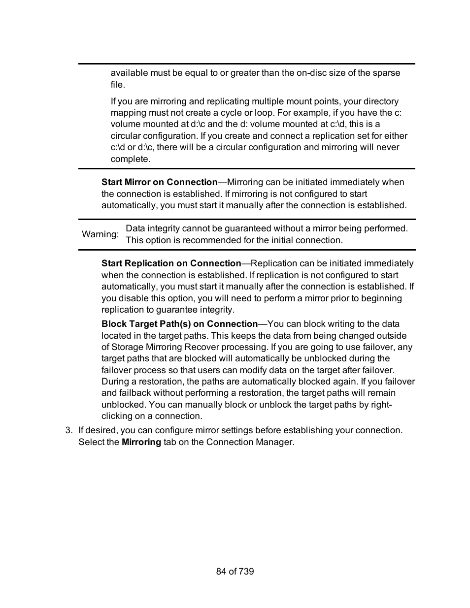HP Storage Mirroring Software User Manual | Page 86 / 741