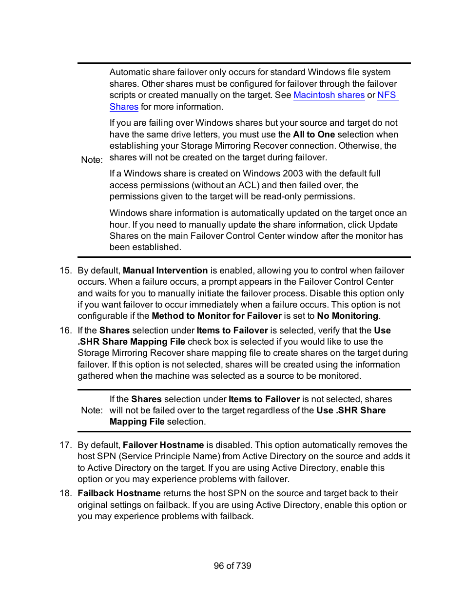 HP Storage Mirroring Software User Manual | Page 98 / 741