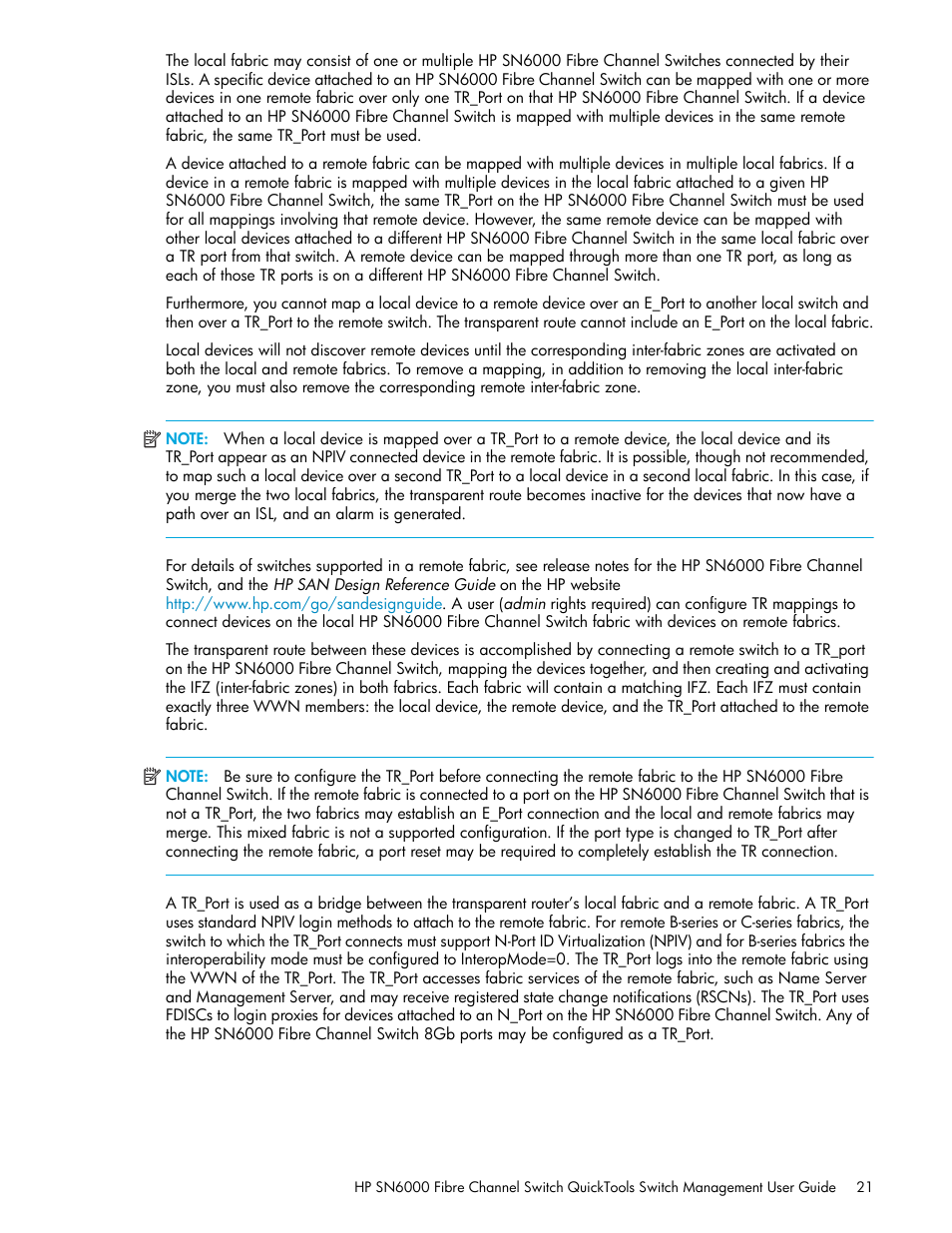 HP 8.20q Fibre Channel Switch User Manual | Page 21 / 114