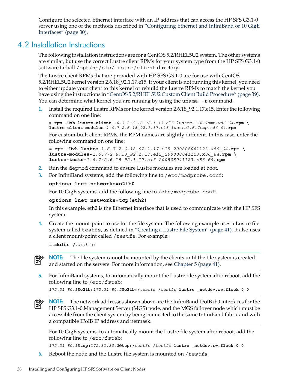 2 installation instructions | HP StorageWorks Scalable File Share User Manual | Page 38 / 70