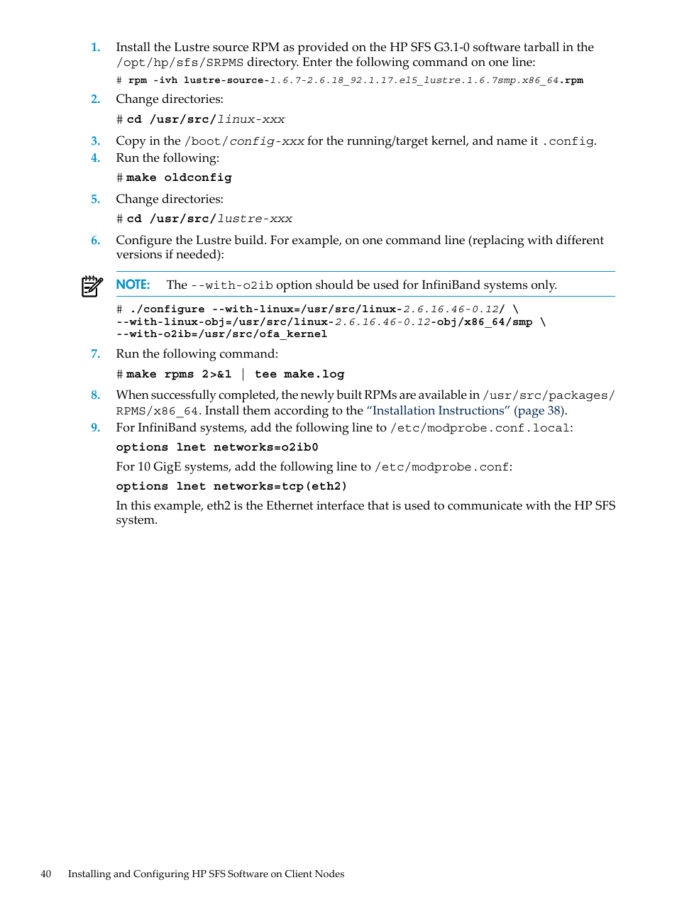 HP StorageWorks Scalable File Share User Manual | Page 40 / 70