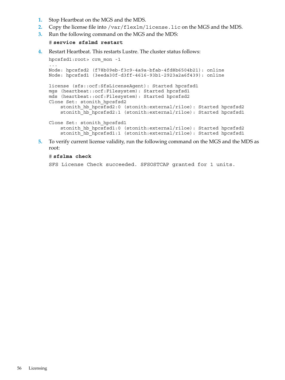 HP StorageWorks Scalable File Share User Manual | Page 56 / 70
