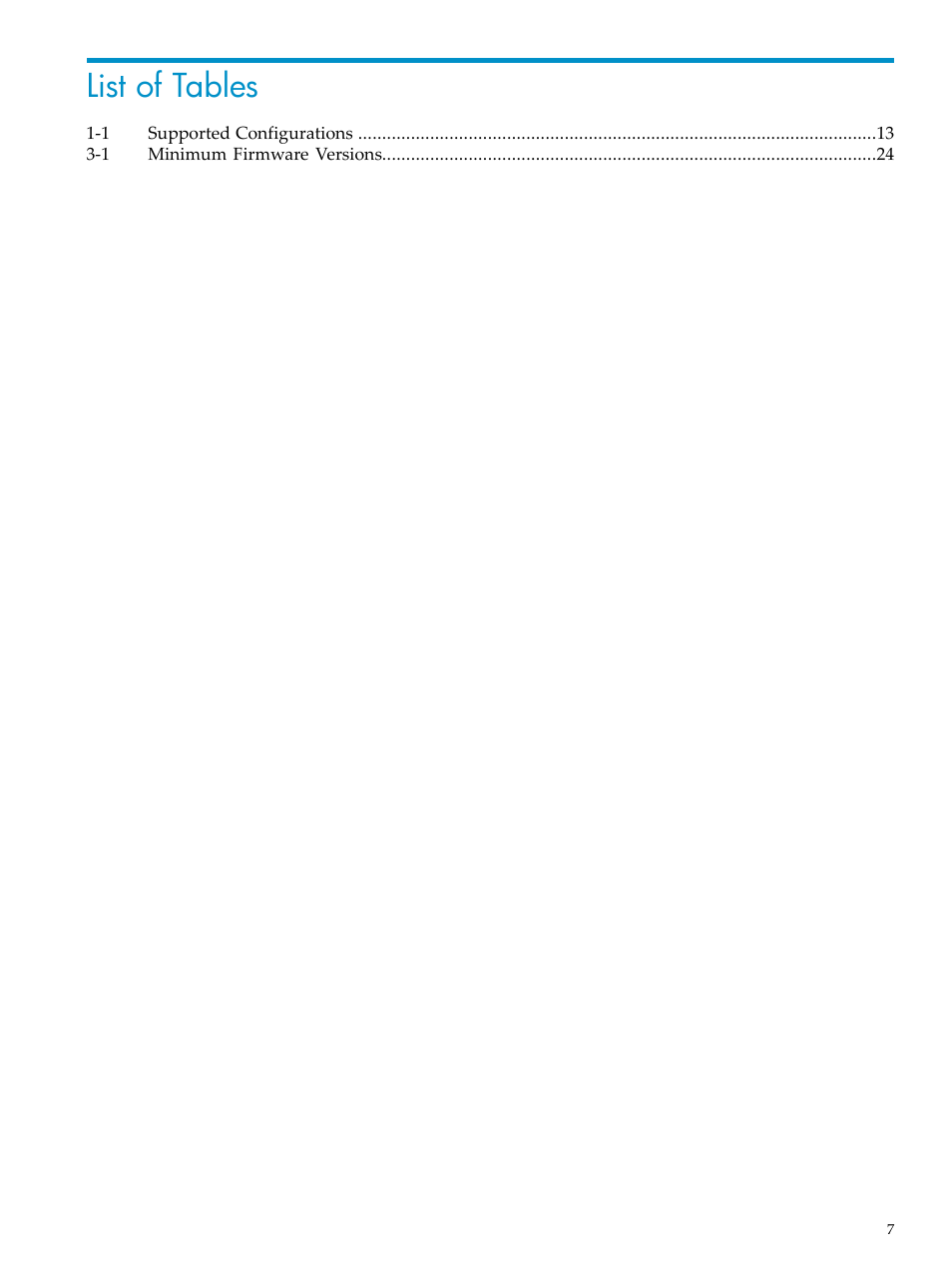 List of tables | HP StorageWorks Scalable File Share User Manual | Page 7 / 70