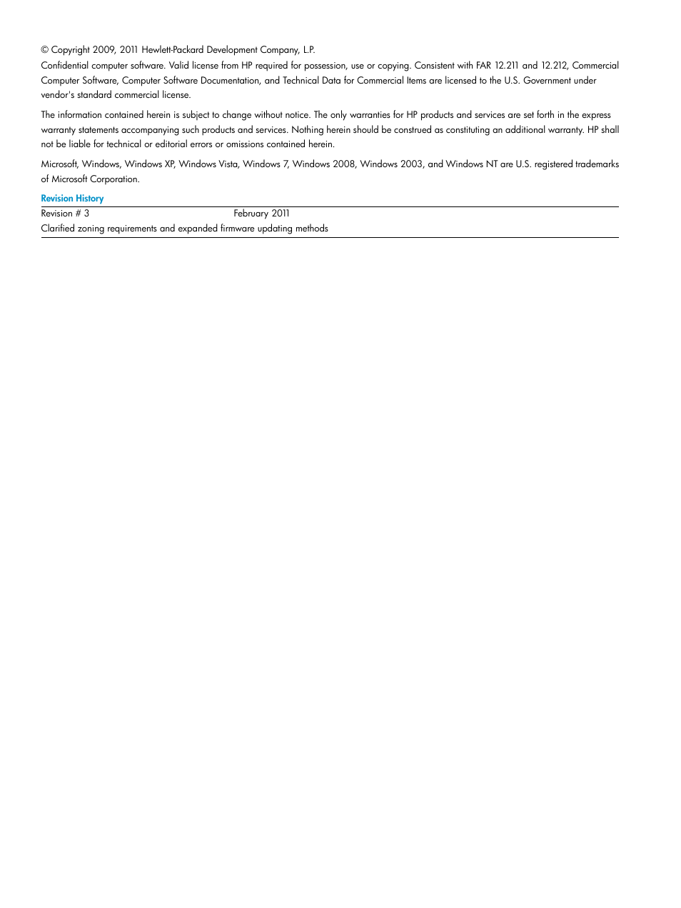 HP 3Gb SAS Switch for HP BladeSystem c-Class User Manual | Page 2 / 86