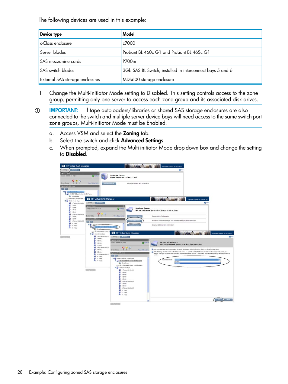 HP 3Gb SAS Switch for HP BladeSystem c-Class User Manual | Page 28 / 86