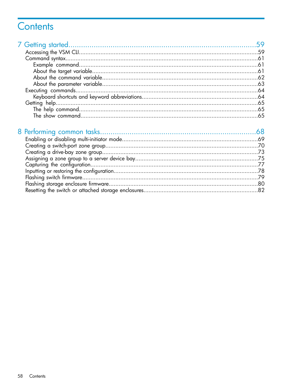 HP 3Gb SAS Switch for HP BladeSystem c-Class User Manual | Page 58 / 86