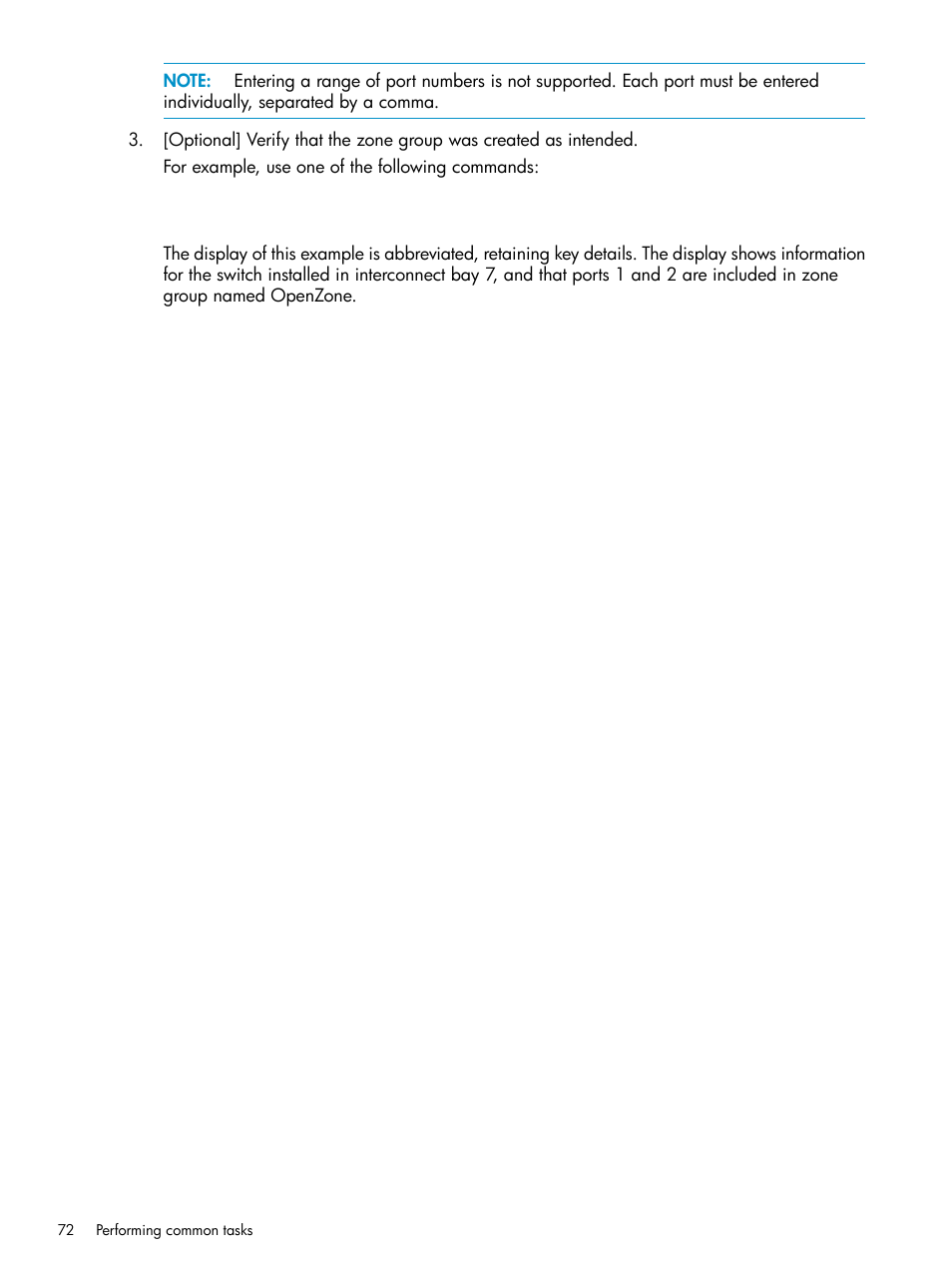 HP 3Gb SAS Switch for HP BladeSystem c-Class User Manual | Page 72 / 86