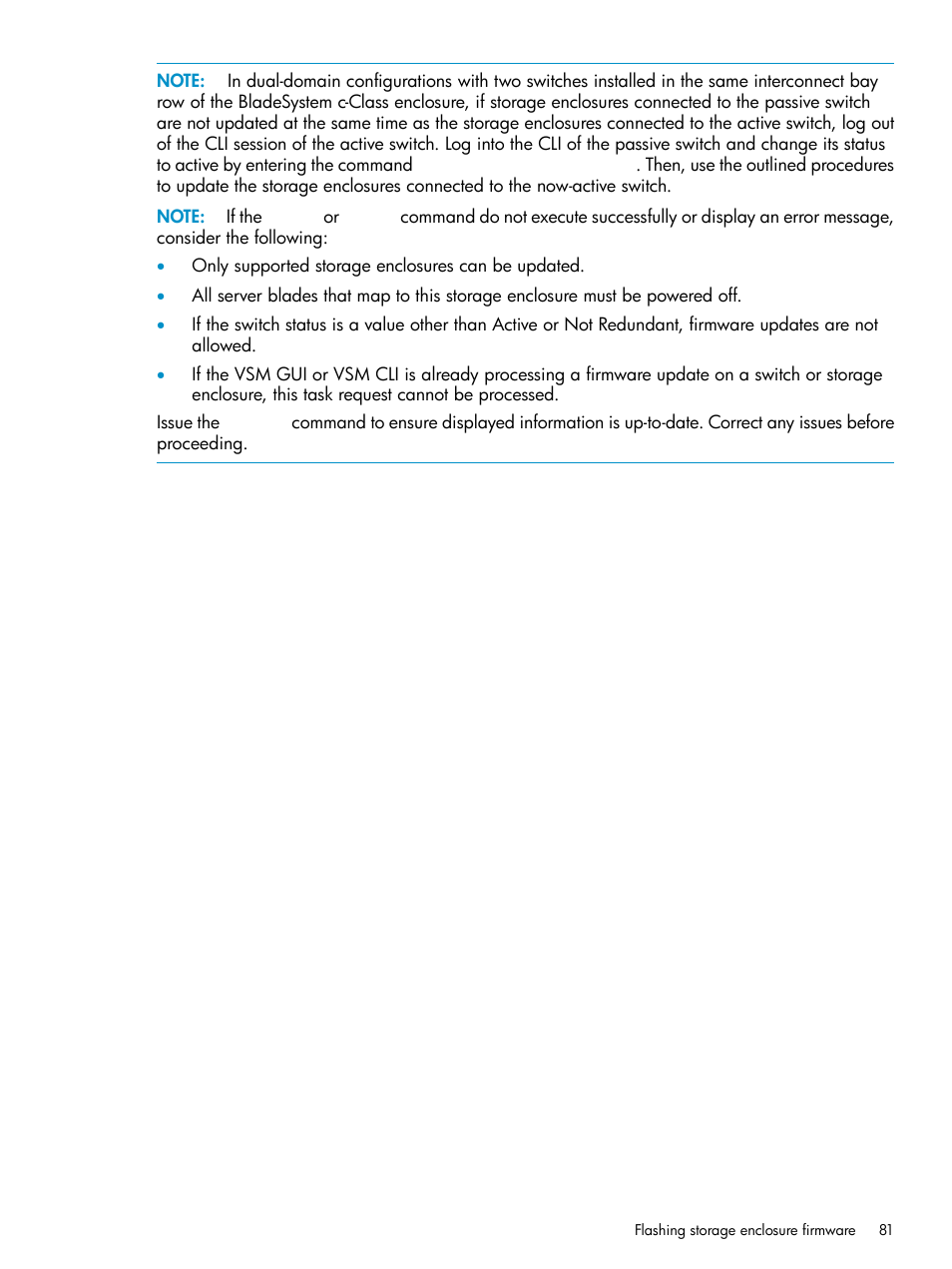 HP 3Gb SAS Switch for HP BladeSystem c-Class User Manual | Page 81 / 86