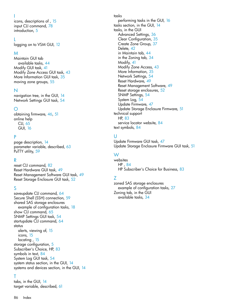 HP 3Gb SAS Switch for HP BladeSystem c-Class User Manual | Page 86 / 86