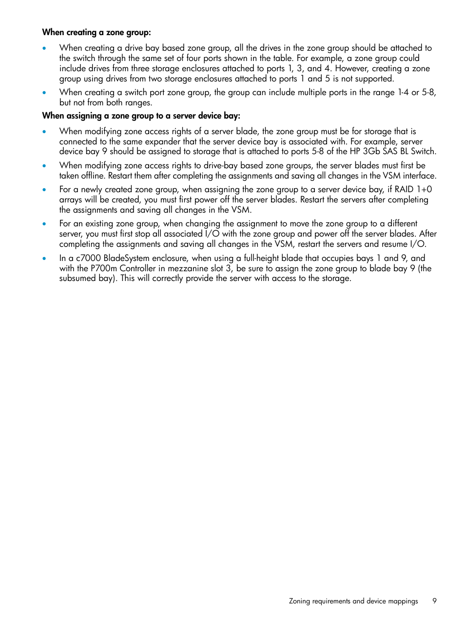 HP 3Gb SAS Switch for HP BladeSystem c-Class User Manual | Page 9 / 86