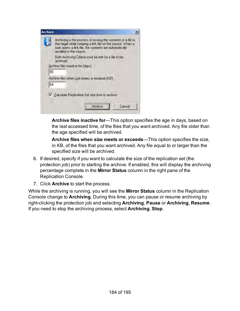 HP Storage Mirroring Software User Manual | Page 186 / 197