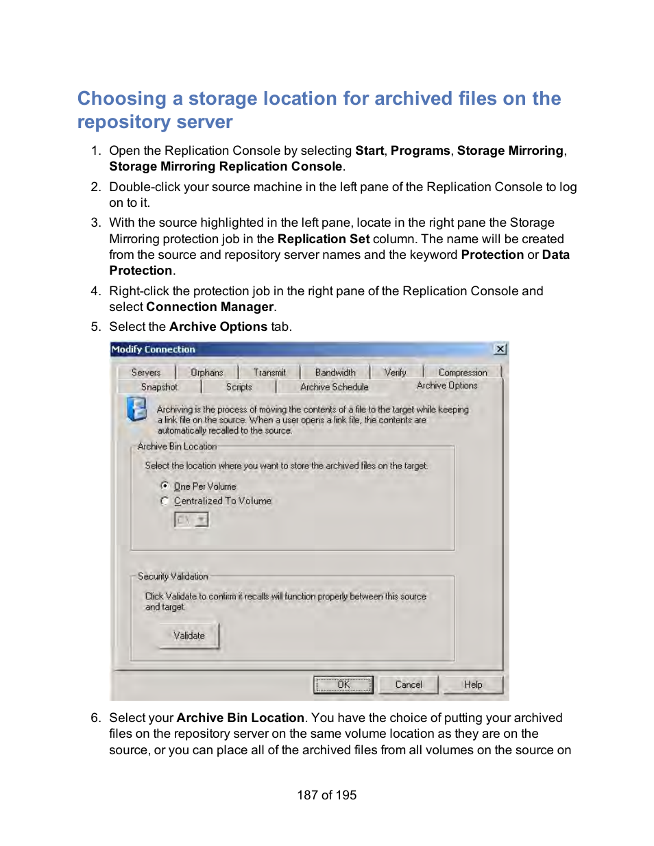 HP Storage Mirroring Software User Manual | Page 189 / 197