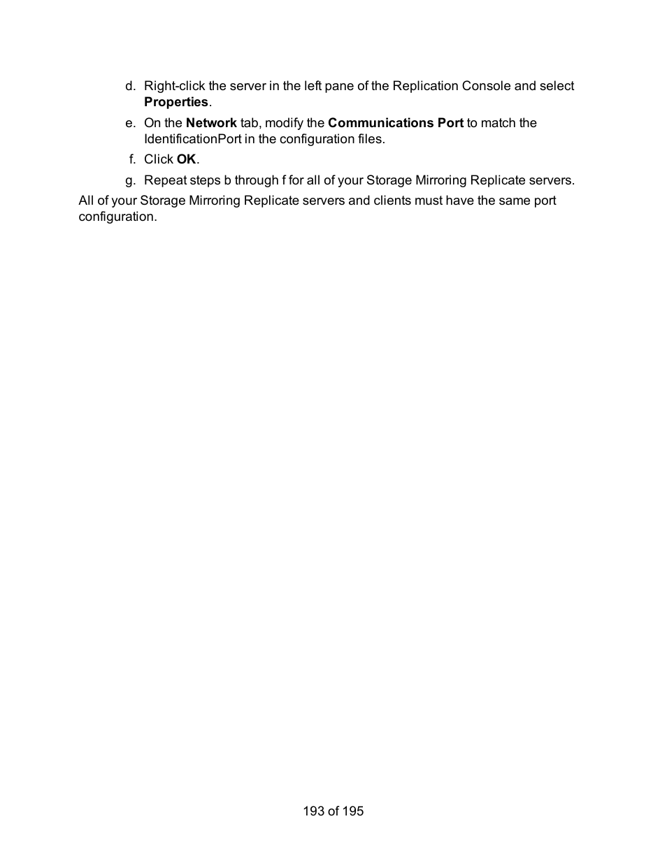 HP Storage Mirroring Software User Manual | Page 195 / 197