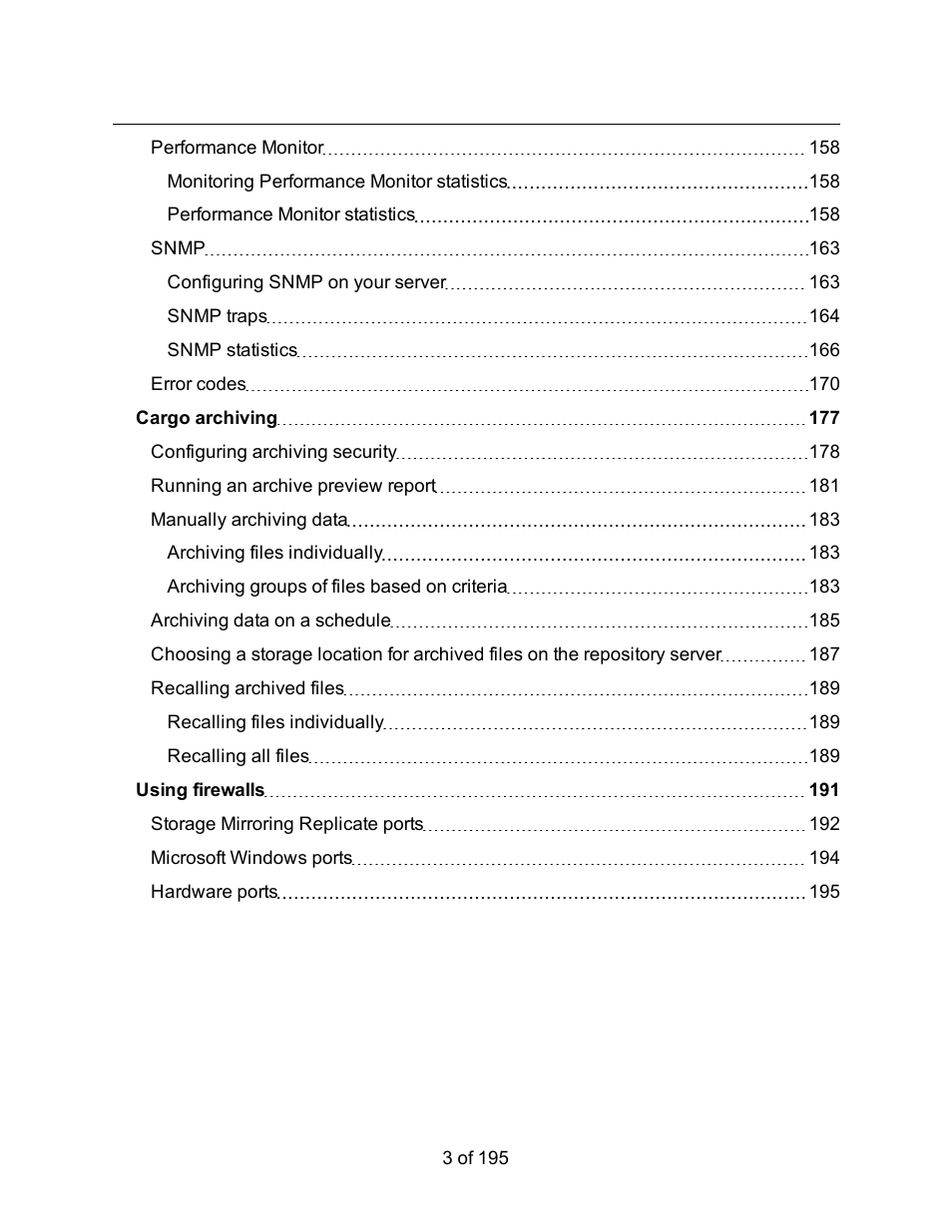 HP Storage Mirroring Software User Manual | Page 5 / 197