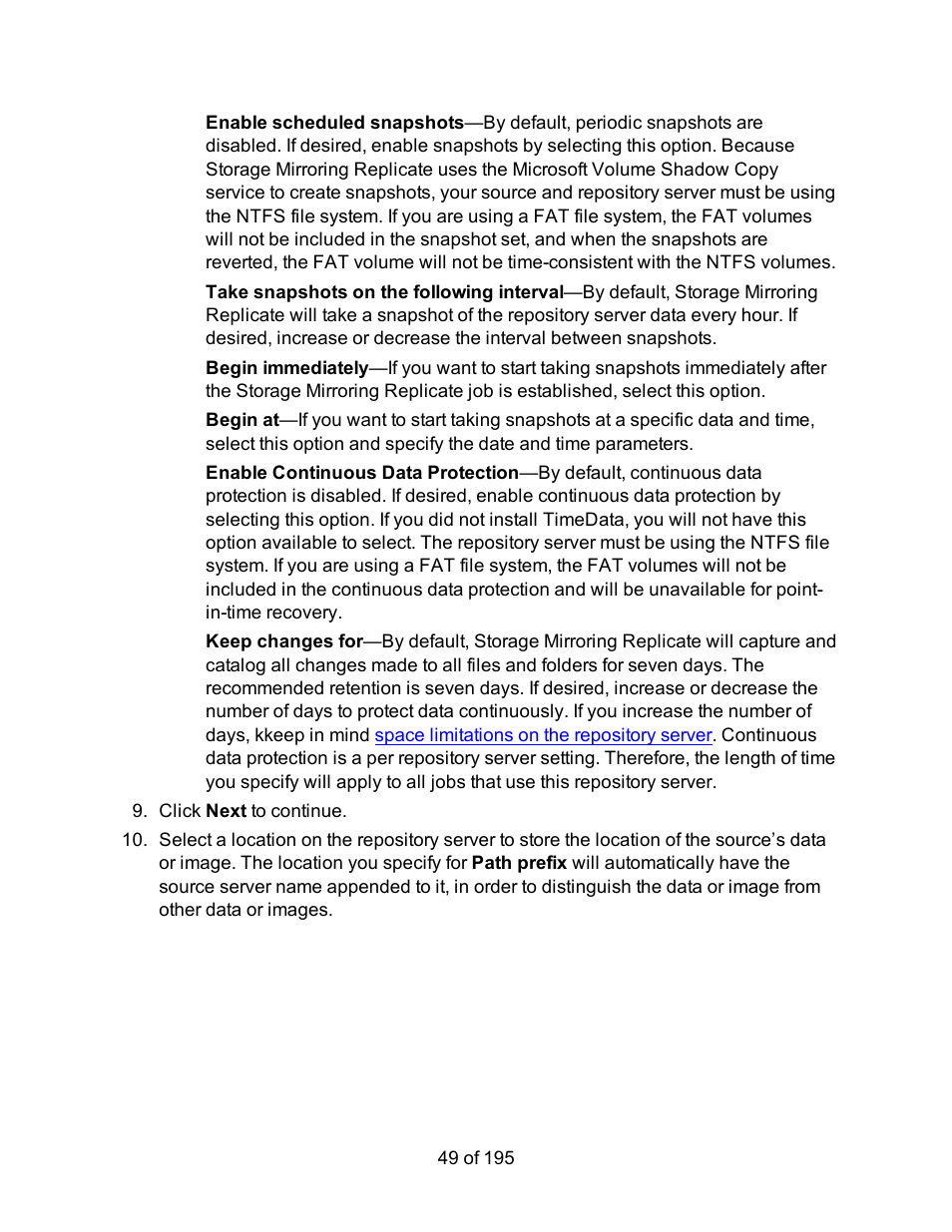 HP Storage Mirroring Software User Manual | Page 51 / 197