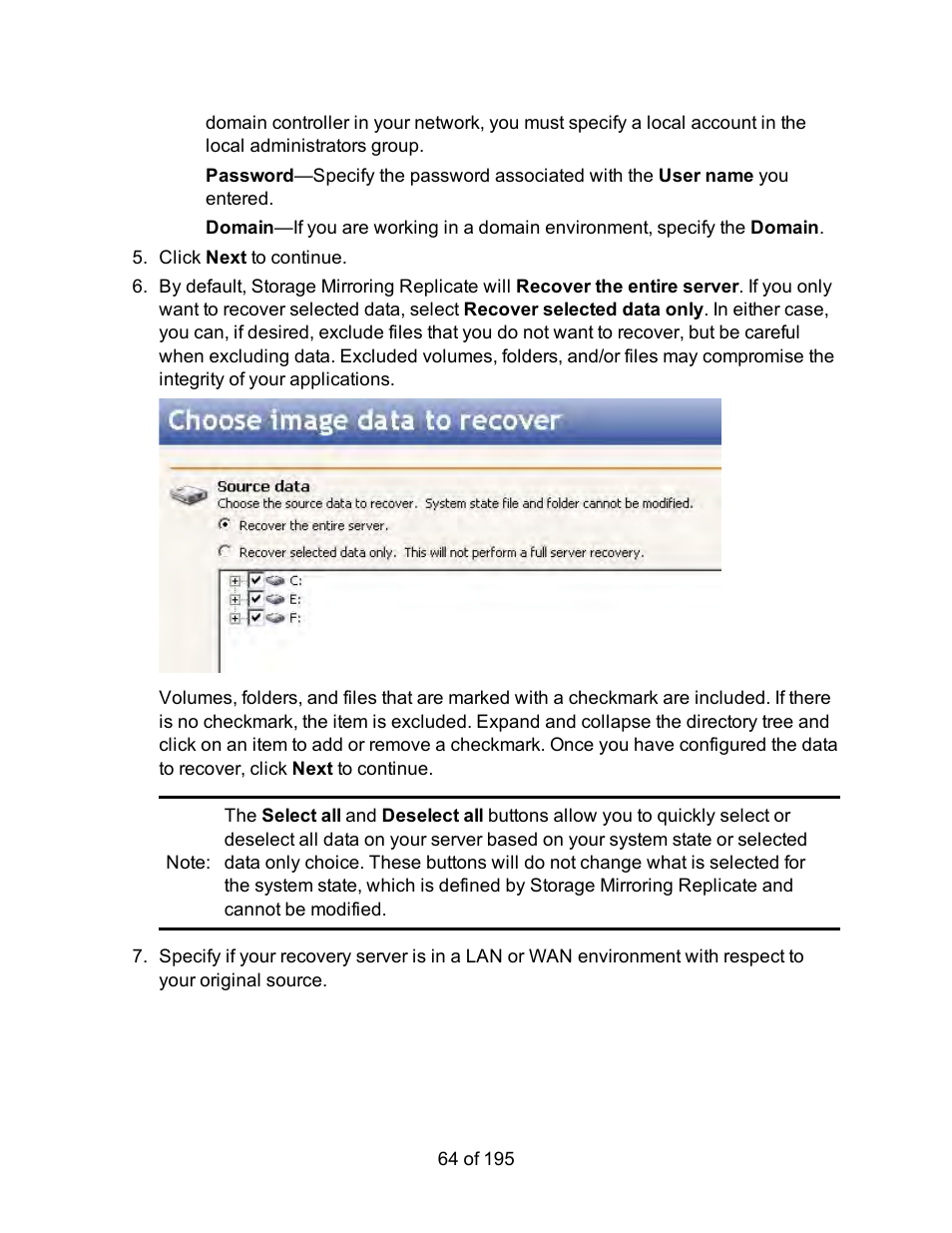 HP Storage Mirroring Software User Manual | Page 66 / 197