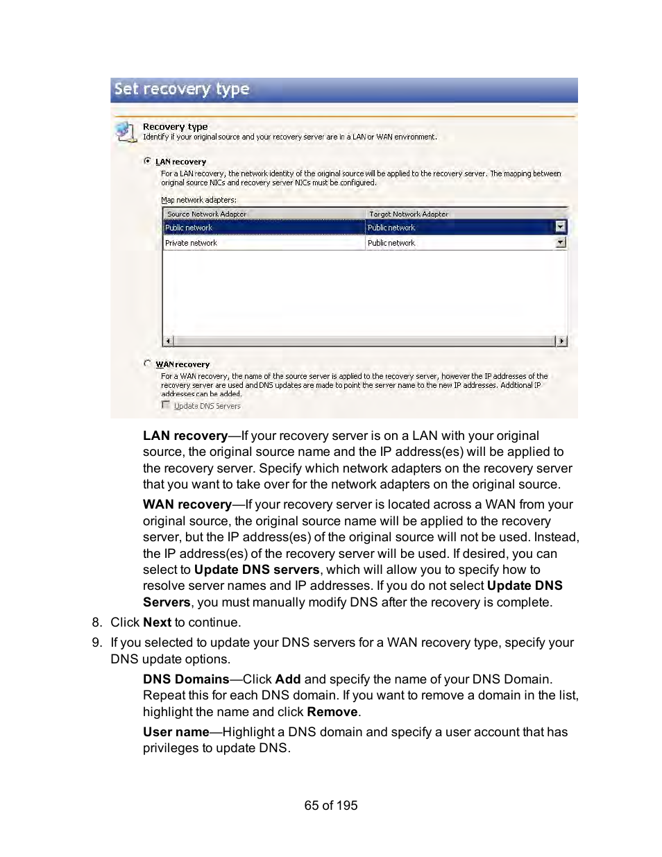 HP Storage Mirroring Software User Manual | Page 67 / 197