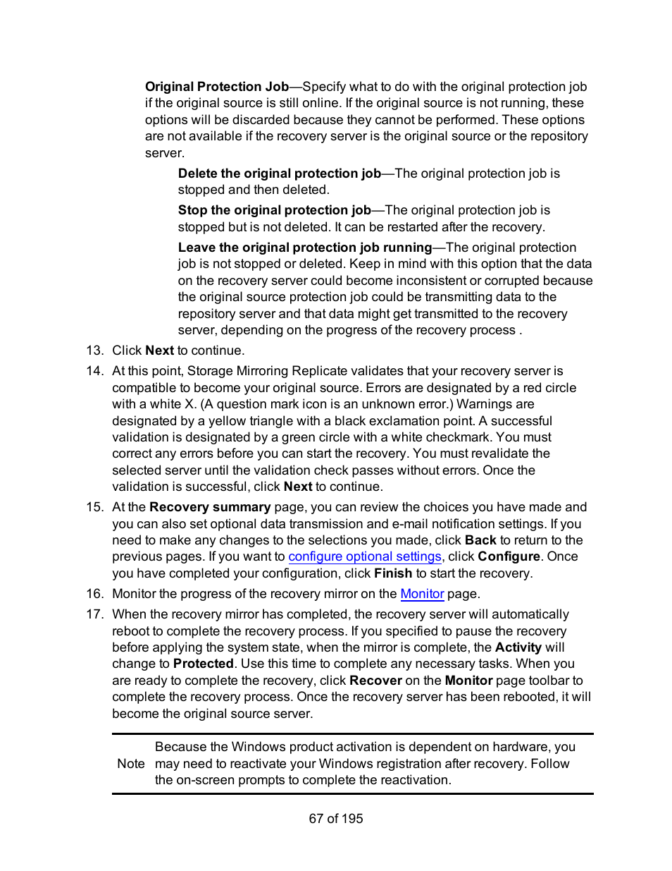 HP Storage Mirroring Software User Manual | Page 69 / 197