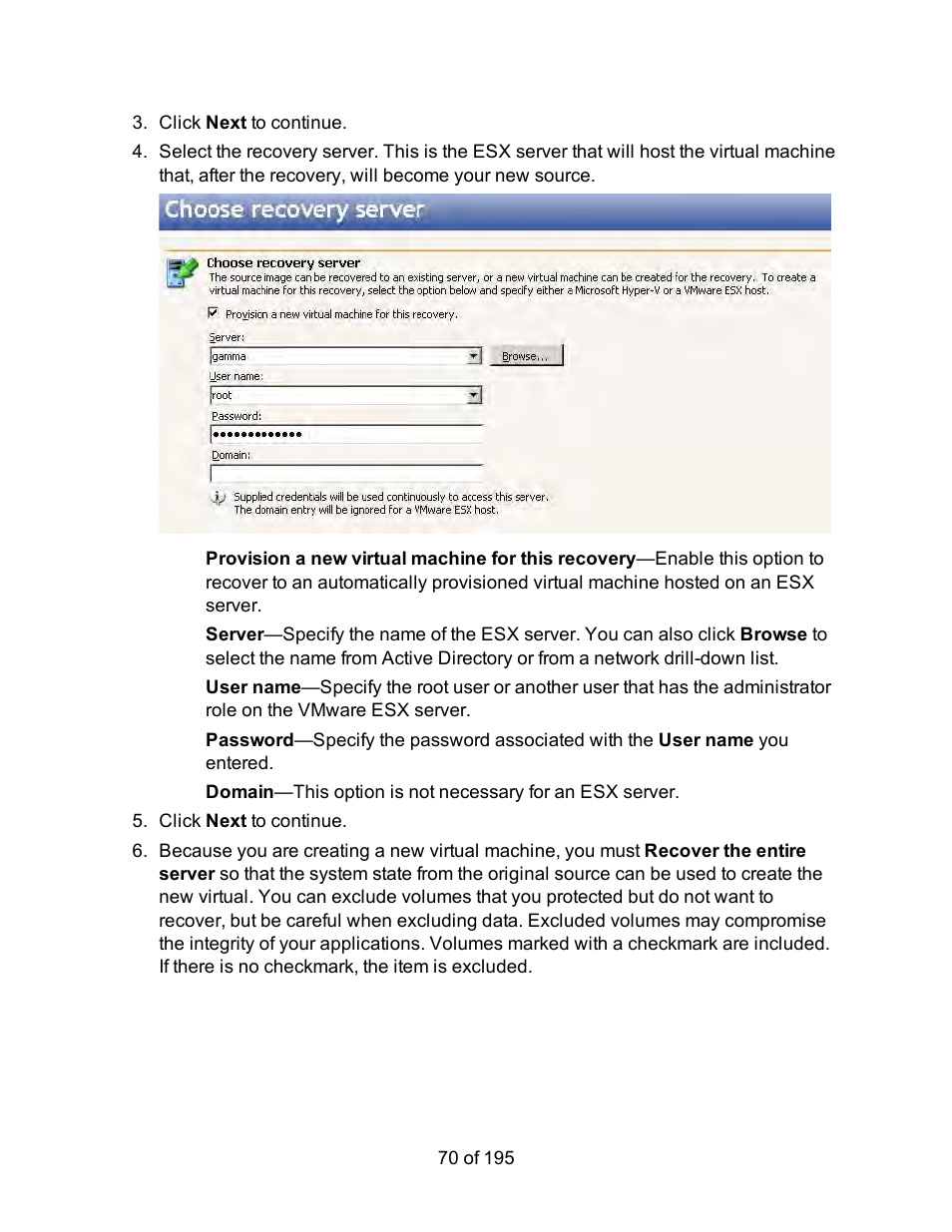 HP Storage Mirroring Software User Manual | Page 72 / 197