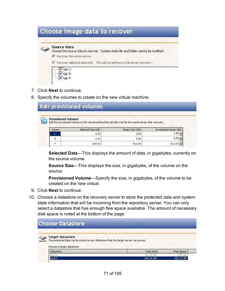 HP Storage Mirroring Software User Manual | Page 73 / 197